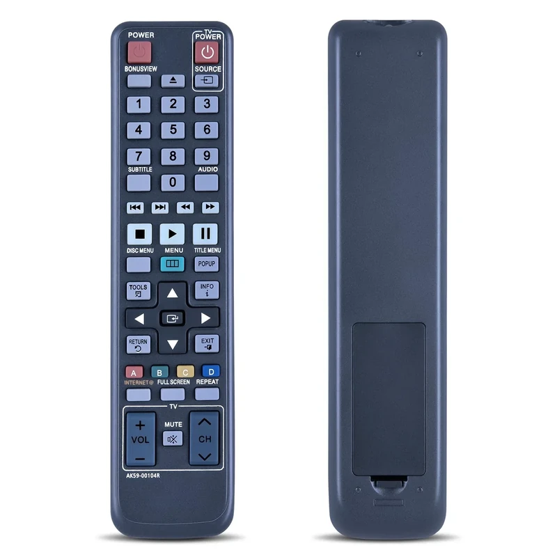 AK59-00104R Replacement Remote Control Compatible for Samsung Blu-Ray BD DVD Player BD-C5300 BD-D5490 BD-5500C BD-D5700 BD-C5500C BD-C6500 BD-C5900 BD-C6900 BD-C6600/XAA BD-C6800/XAA