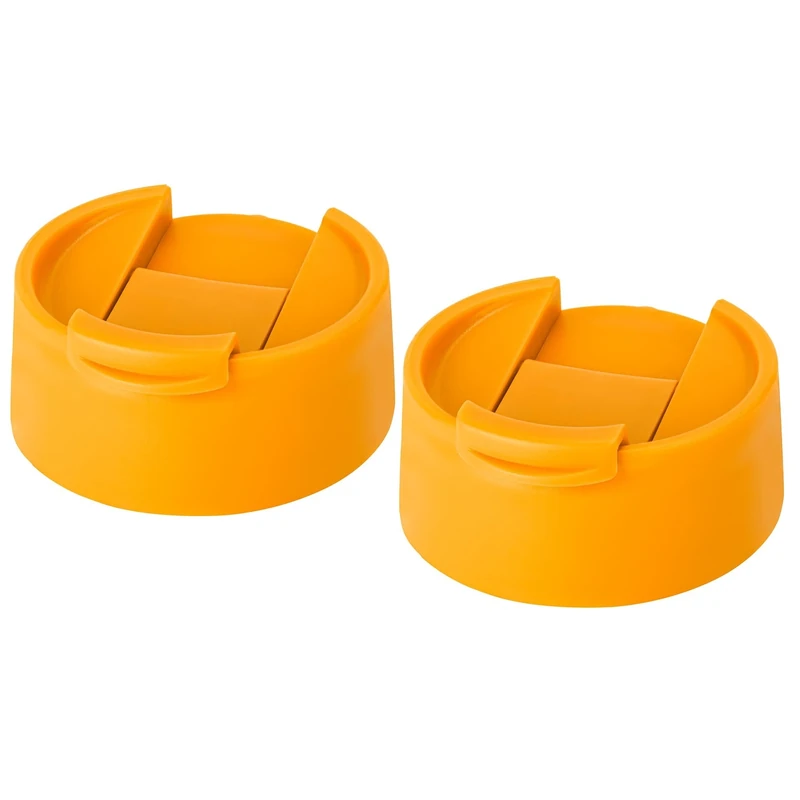 Prurex Replacement Flip Lid for Hydro Flask Wide Mouth, Water Bottles Accessories for 12-64 oz 2.28" Wide Mouth Sport Bottles(Orange 2 Pack）