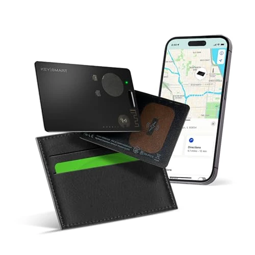 KeySmart SmartCard Wallet Tracker - 2mm GPS Card for Apple Find My