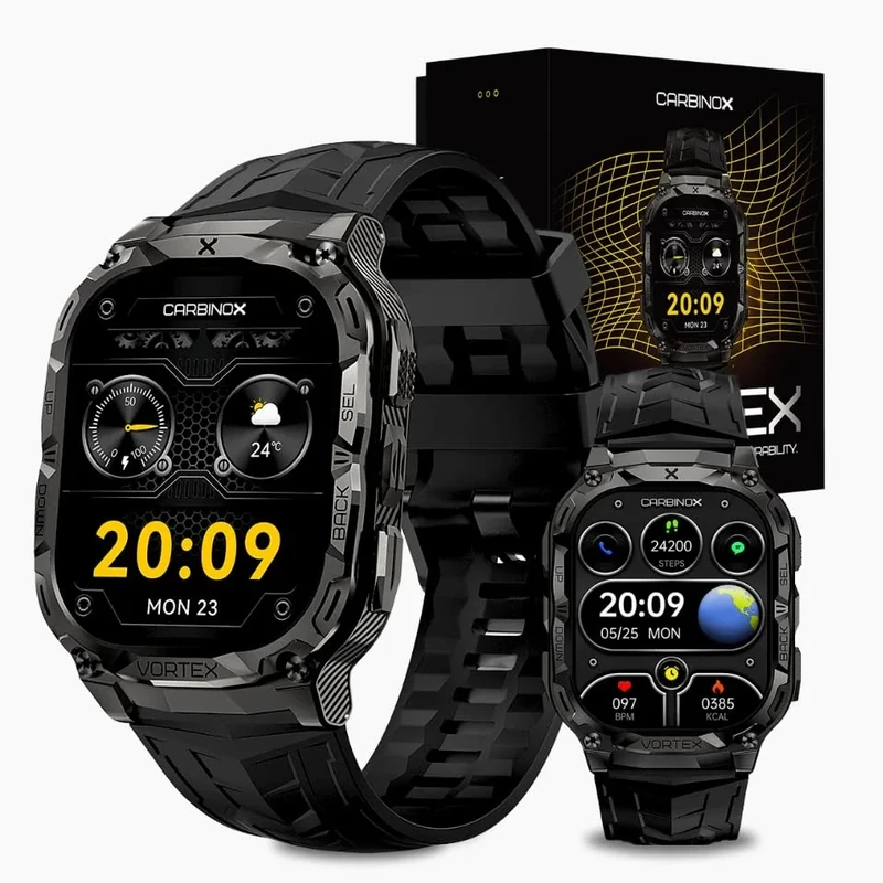 CARBINOX Vortex Smartwatch - Call, Tracking, Rugged IP69K Waterproof