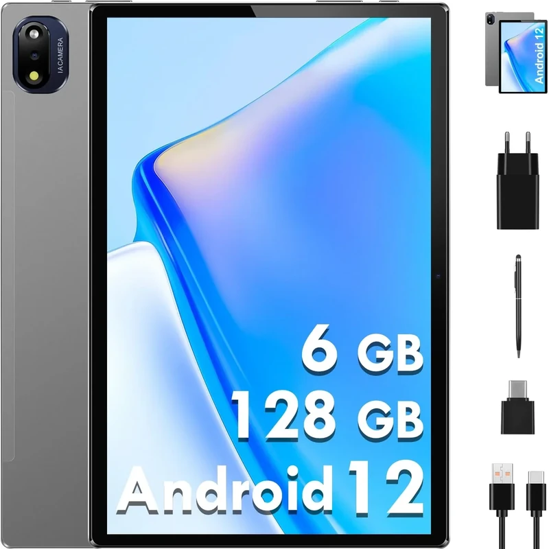 BRILLAR Kids Tablet 7 Inch with Shockproof Case Android 13 Octa-Core 8+64GB Wi-Fi 6, Parental Control Mode, Learning Gift for Boys & Girls-Peach Pink