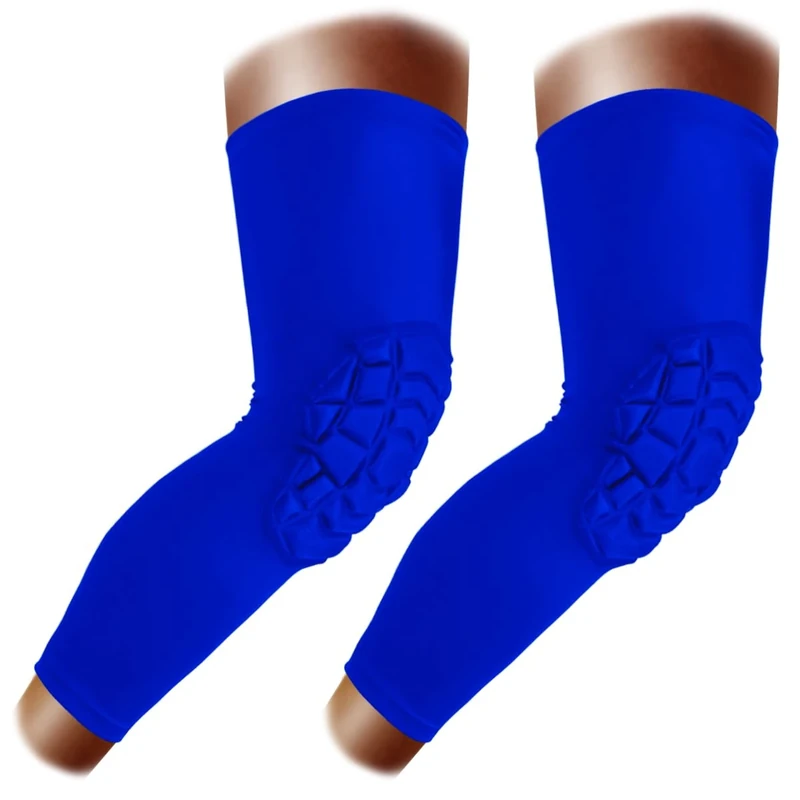 ZODEYI Knee Pads Wrestling Knee Sleeve Compression Leg Sleeves for Volleyball Basketball, Knee Compression Sleeve for Youth and Adult(Blue_XS_2 Pcs)