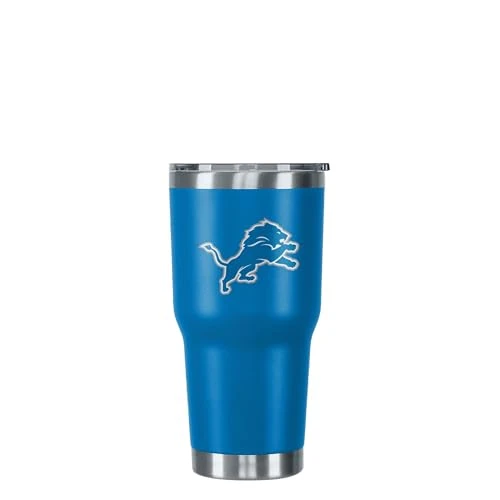 FOCO Detroit Lions NFL Team Logo 30 oz Tumbler - Blue