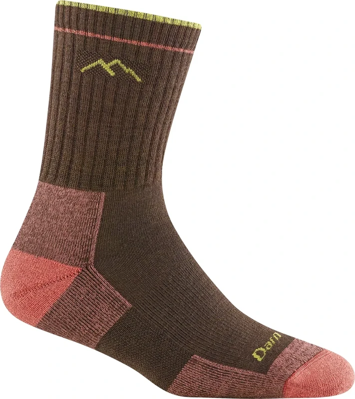 Darn Tough Hiking Socks for Women - Merino Wool Women's, Breathable and Lightweight Crew, Moisture Wicking Socks for Summer, Comfort Hiking Gear for Women - Earth, Medium