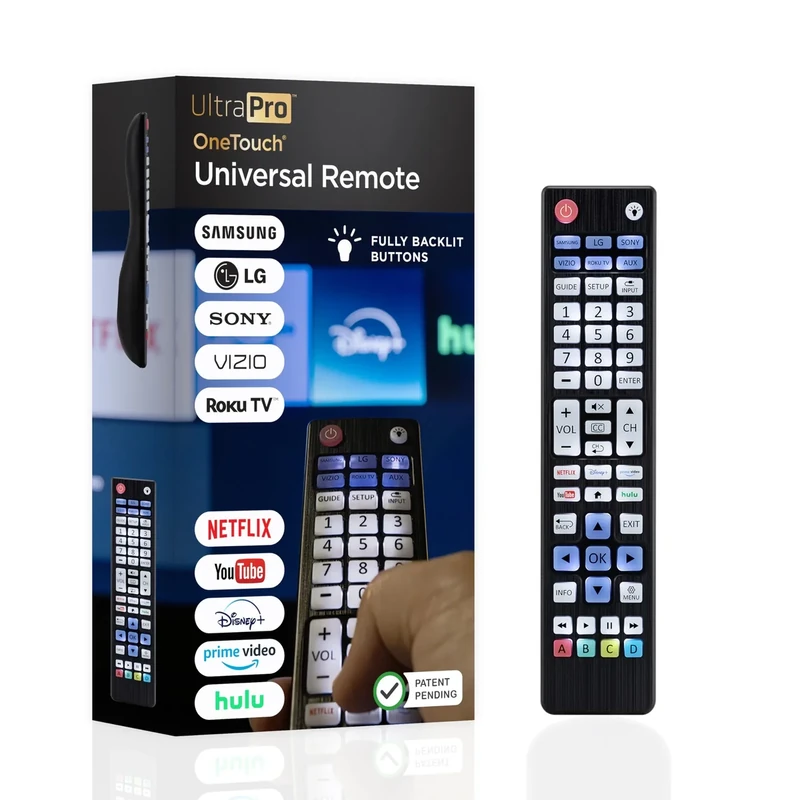 UltraPro OneTouch Remote - Samsung LG Sony Vizio Roku + Apps
