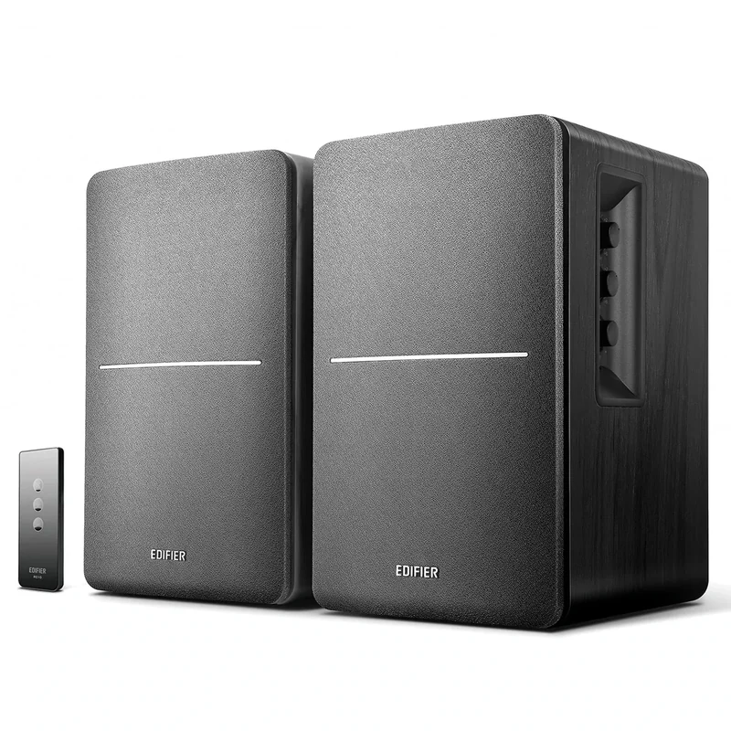 Edifier R1280T Powered Bookshelf Speakers - 42W RMS, Black