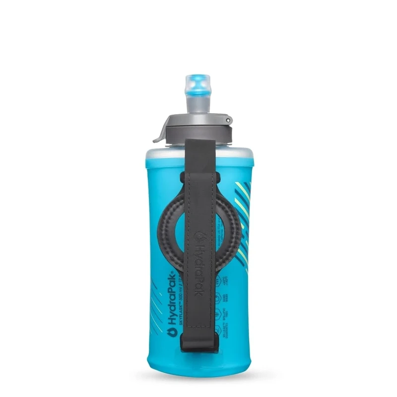 HydraPak SkyFlask Speed - Collapsible Handheld Running Water Bottle (350ml, 500ml, 500ml Insulated) - Adjustable Strap, Lightweight, Spill-Proof Cap