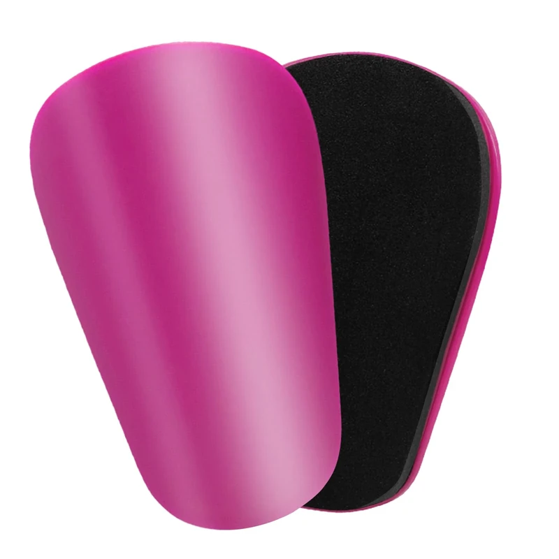 Motspo Mini Soccer Shin Guards for Youth and Adults - Extra Small Protective Equipment shin Guards Soccer Miniature Shin Guard for Men, Women, Kids, Boys, and Girls (3.7x2.4 inches, Pink)