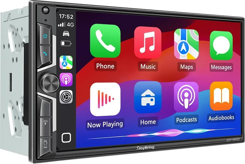 SJOYBRING 7" QLED Car Stereo - Wireless CarPlay & Android Auto,240W4.2CH