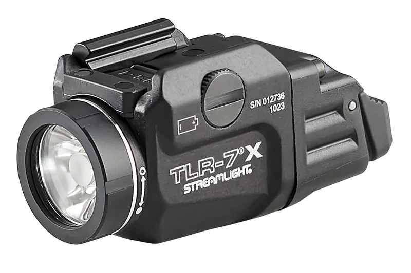 Streamlight 69455 TLR-7 X USB 500-Lumen 5000-Candela Compact Tactical Weapon Light with Interchangeable High & Low Switches and Key Kit, Black
