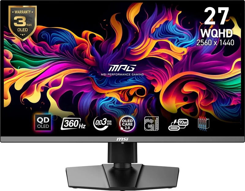 MSI MPG 271QRX 27" QD-OLED Gaming Monitor - 1440p 360Hz HDR400