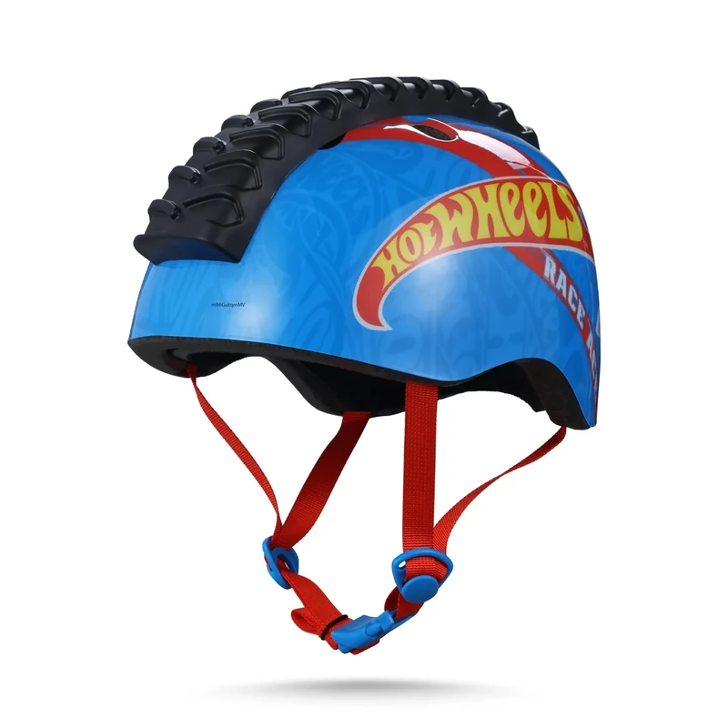 Hot Wheels Bike Helmet for Kids, Boys and Girls, Ideal Safety for Cycling, Skateboarding, Scooters, Adjustable Fit 20.4"-21.6", CPSC & ASTM Certified, Ages 5+