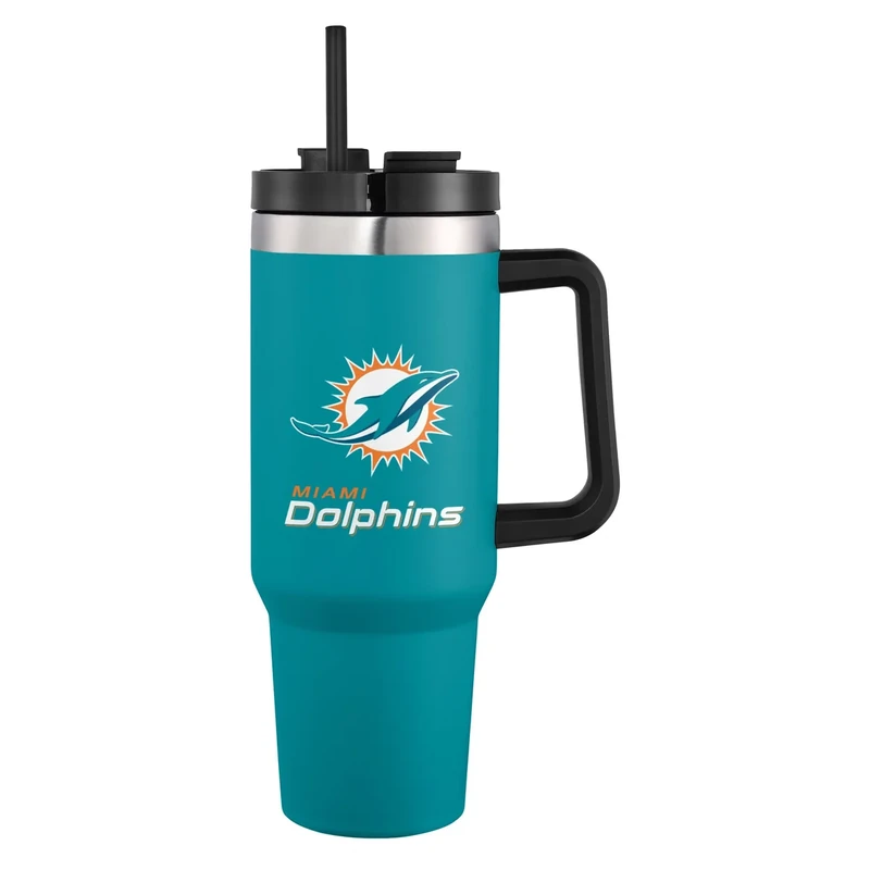 FOCO Miami Dolphins NFL 40 oz XL Tumbler - Atlernate Team Color - Aqua
