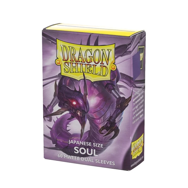 Dragon Shield - Matte Dual - Japanese Size Card Sleeves | 60 CT - Smooth & Tough Premium TCG Sleeves - Compatible with Yu-Gi-Oh, Naruto, Cardfight & Vanguard | Soul