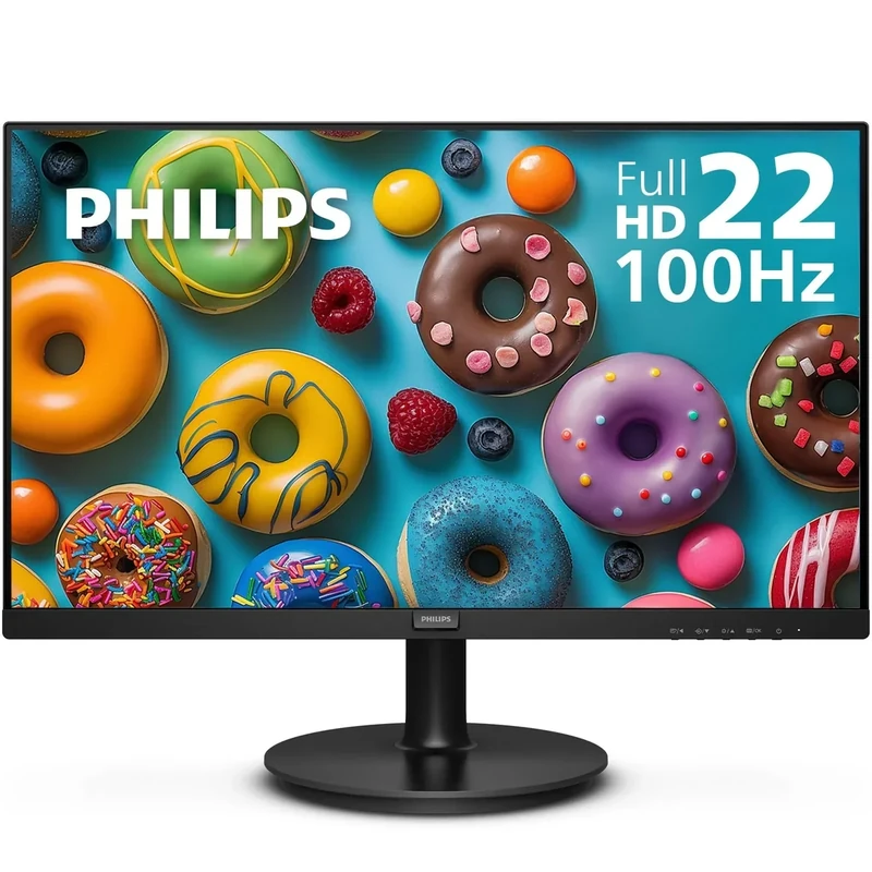 Philips 221V8LB 22" Full HD Monitor - 100Hz, Adaptive Sync, VESA