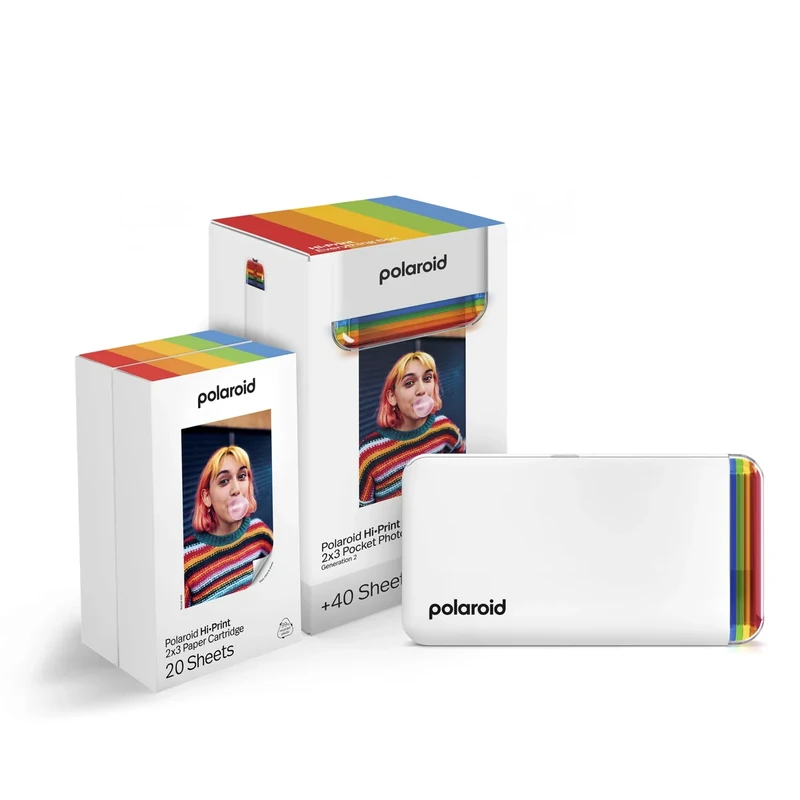 Polaroid Hi-Print 2nd Gen Bluetooth Printer 2x3 + 40 Prints - Image 1