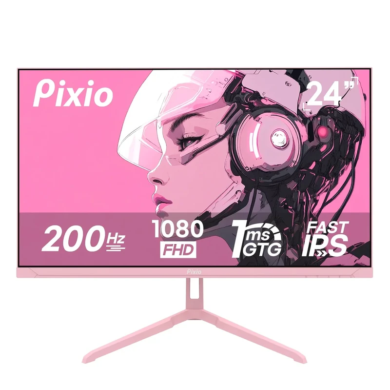 Pixio PX248 Wave Pink 24" 200Hz 1080p IPS Gaming Monitor