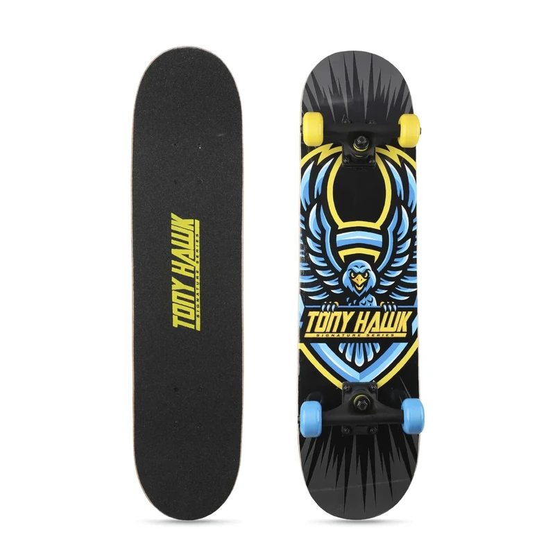 Tony Hawk 31" Skateboard - Signature Series 1 Skateboard with Pro Trucks, Full Grip Tape, 9-Ply Maple Deck, Ideal for All Experience Levels