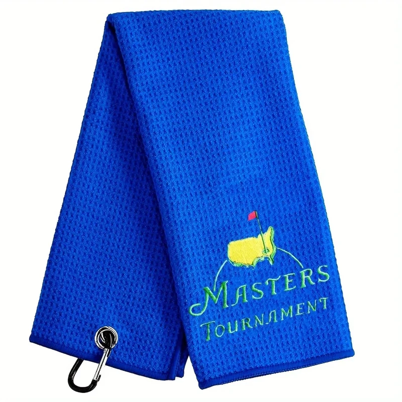 Aikiprety Funny Golf Towel, Funny Golf Towel for Golf Bags with Clip, Golf Gift for Men Husband Boyfriend Dad, Birthday, Cristmas Gifts for Fans - Marsters Tournament (Blue)