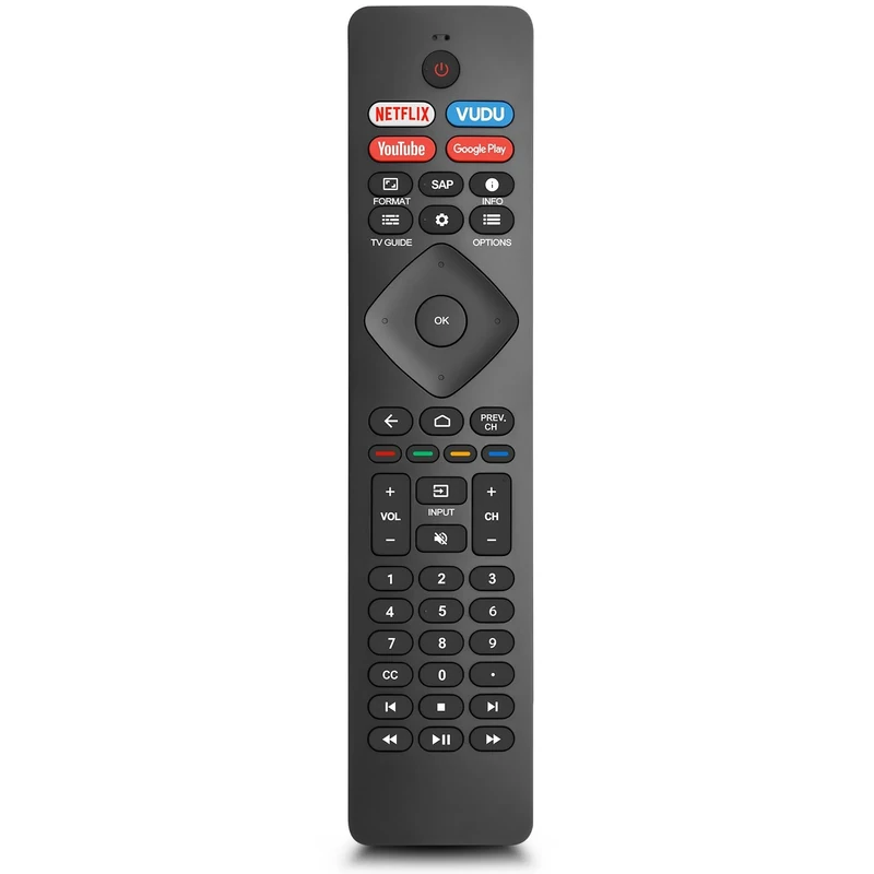 TOPKIND Universal Remote Replacement for Philips 4K UHD Android TVs