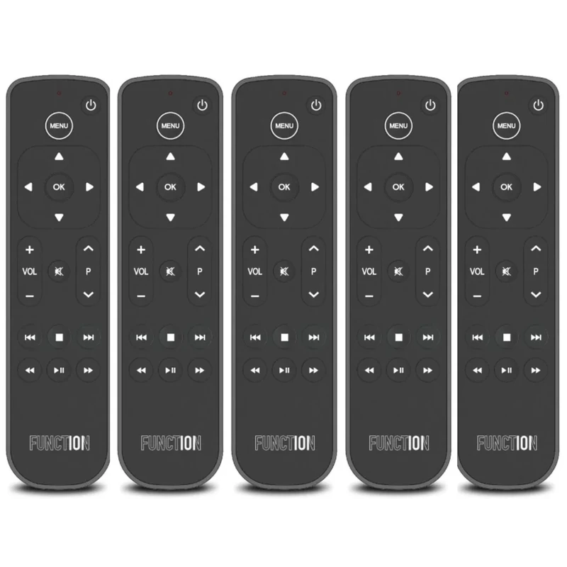 Function101 Pack of 5 Bluetooth Button Remotes for Apple TV/Apple TV 4K - Replacement Apple TV Remote (IR - BLE) No Voice Support