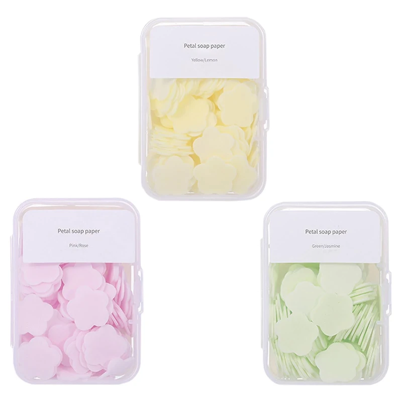 Iensen 300pcs Portable Hand Washing Soap Sheets, Scented Mini Soap Sheets, Disposable Soluble Soap for Outdoor Travel, Camping, Hiking (Mix)