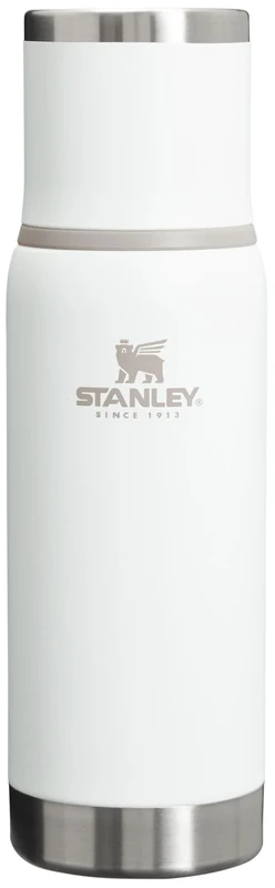Stanley Adventure-To-Go Vacuum Bottle 17 oz | Wide Mouth with Leakproof Cup Lid | Keep Drinks Hot or Cold | Packable for Travel | Insulated Stainless Steel TherThermal Bottle os | BPA-Free | Frost