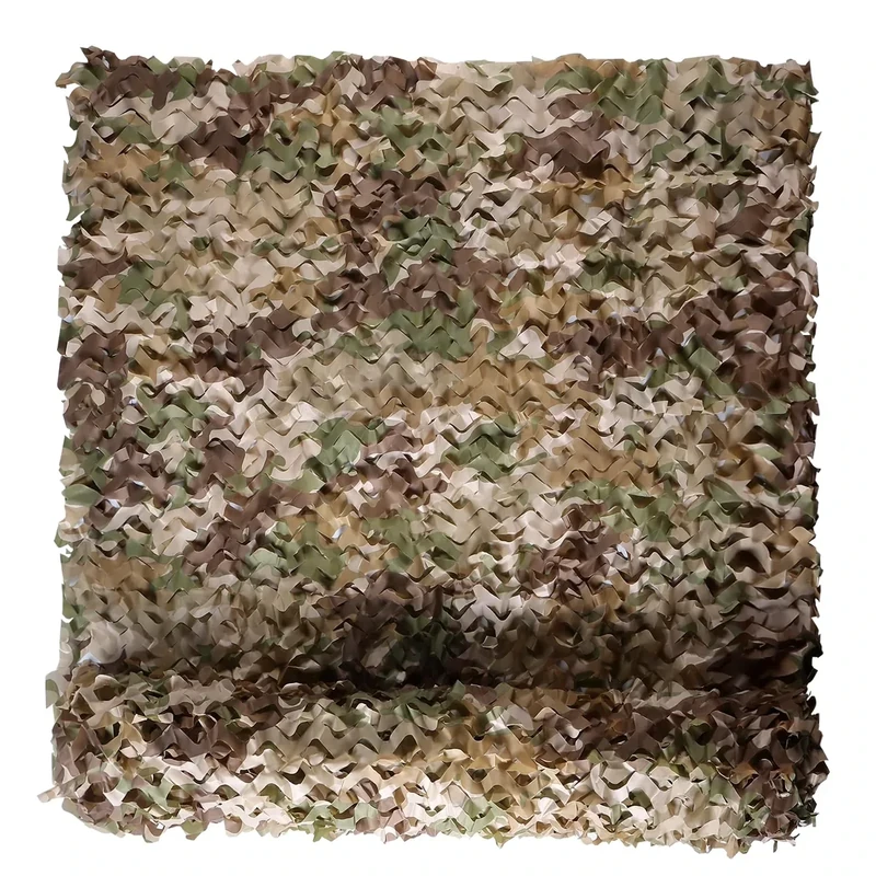 FLYEGO Camo Netting Camouflage Netting, Camo Net Bulk Roll Camouflage Mesh Nets for Hunting Blind Deer Stand Military Party Decorations Sunshade Shooting (4.9ft*13ft/1.5m*4m, Brown Camo)