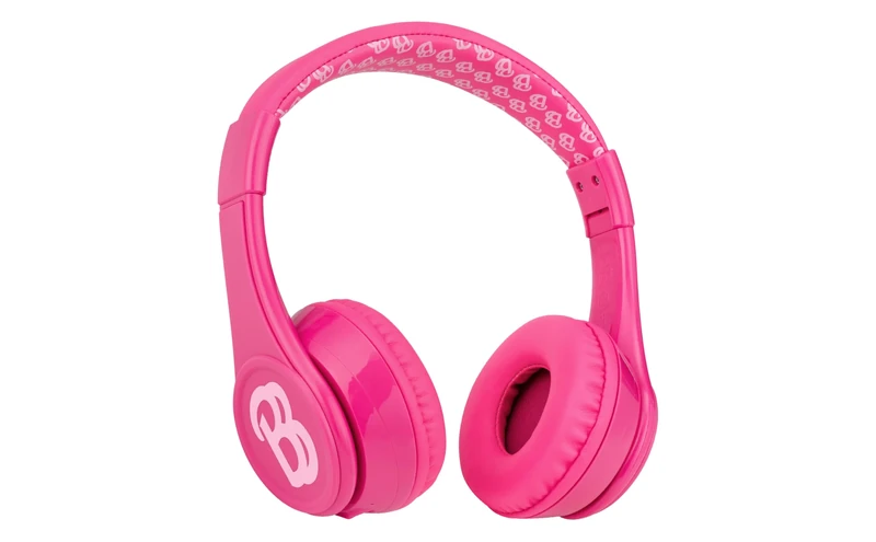 eKids Barbie Pink Bluetooth Headphones - Volume Reduced, 45h Play
