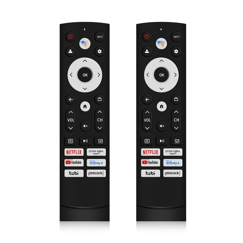 2 PC Replacement Remote Control for Hisense Smart Google TV Series,for UHD 4K ULED Google TVs,for Mini-LED ULED 4K TV Series（No Voice）