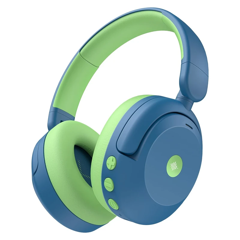 iClever BTH20 Kids ANC Headphones - 60h Bluetooth 5.4, Blue