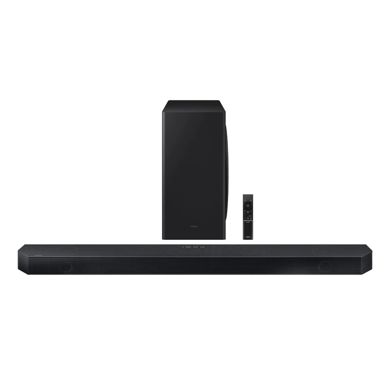 Samsung QS730D 3.1.2ch Soundbar w/Wireless Dolby Atmos Audio, Q-Symphony, SpaceFit Sound Pro, Adaptive Sound, Game Mode Pro, Black (Renewed)