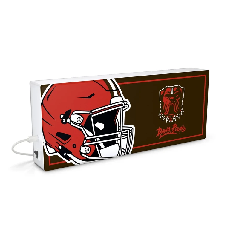 SOAR NFL LED Ambience Light Box: Elevate Your Space with Officially Licensed Wall Décor, Cleveland Browns