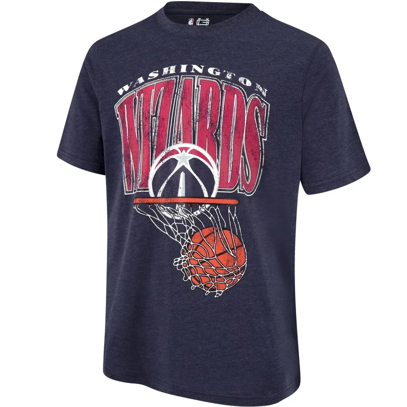 Ultra Game Men's NBA Official Hoops Short Sleeve T-Shirt, Washington Wizards, Team Color, Large