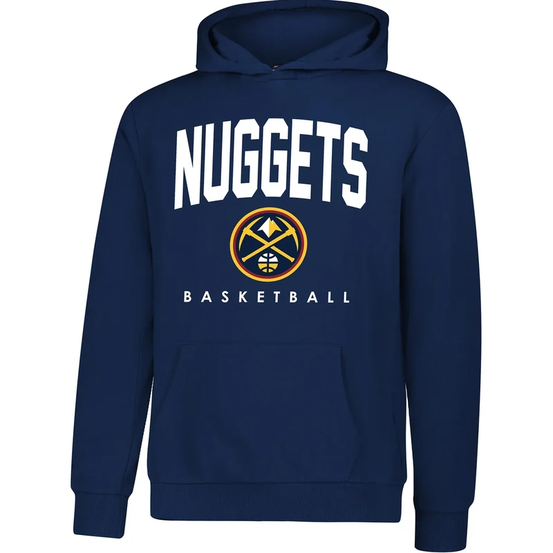 Ultra Game Youth NBA Official Official Super Soft Teamster Hoodie Sweatshirt, Denver Nuggets, Team Color, 18-20