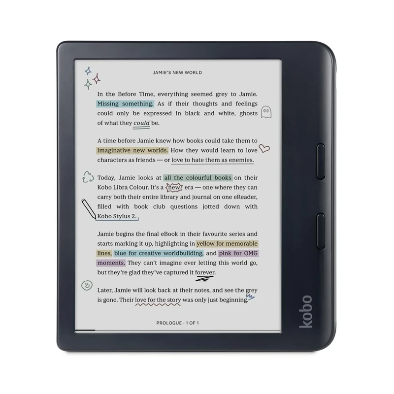 Kobo Libra Colour - 7" Glare-Free E Ink, Waterproof, Dark Mode