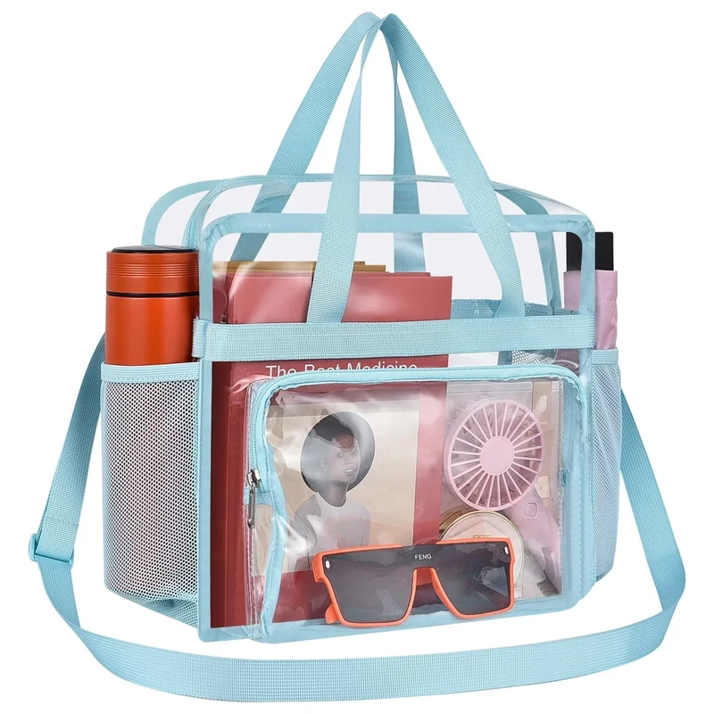 Oraben Clear Bag for Stadium Events 12x6x12 Clear Tote Bag for Women Sports Fan Tote Transparent Lunch Bag for Work Concert - Image 1