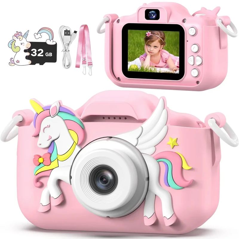 Masterbee Kids Camera 1080P HD Video & Photo - Ages 3-12, Gift Ready
