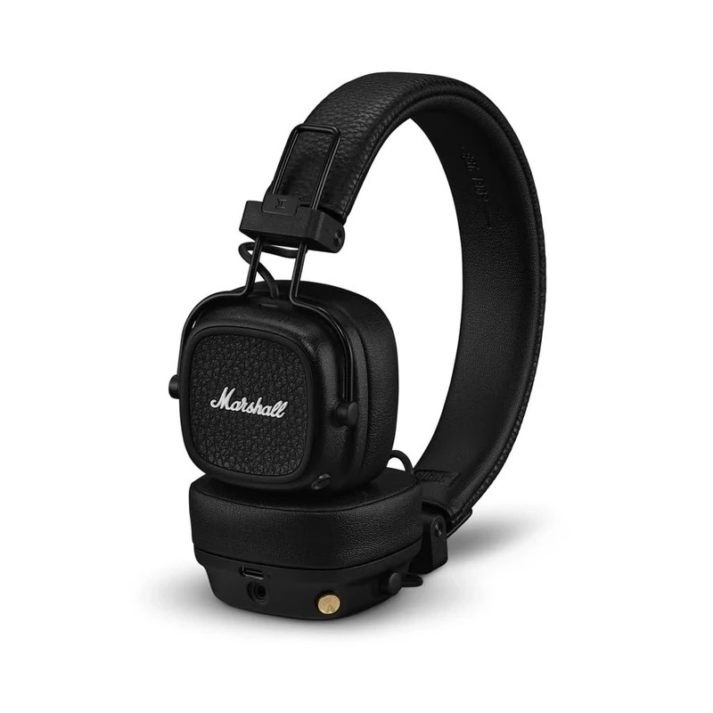 Marshall Major V On-Ear Wireless Headphones - Black, 100+hr Playtime
