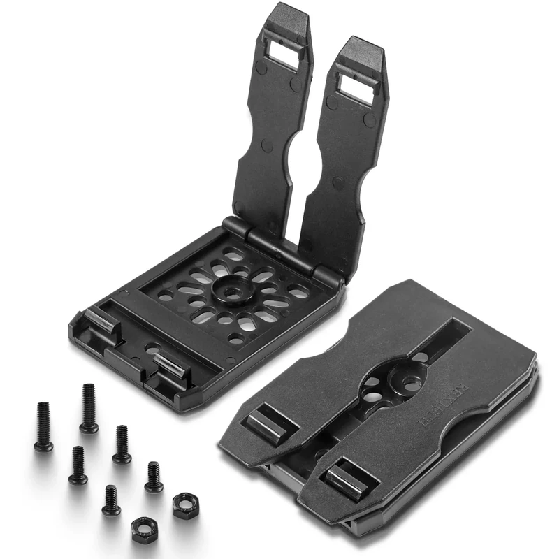 REXTECH Molle Attachments for Vests, Taser, Holsters, Mag Pouches, Backpacks, 3-inch Molle Adapter Clip for Holster (Pair with Mounting Hardware) 3'' Clip Adapter, 6 Screws and 2 Screw Nuts Included