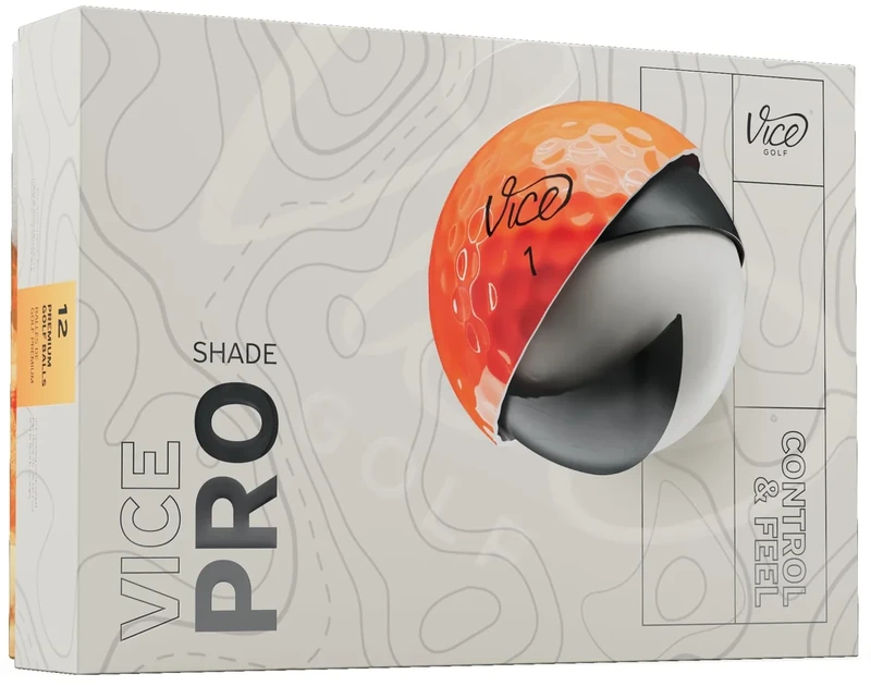 Vice Pro Golf Balls (2025 Model) (Red/Orange Shade)