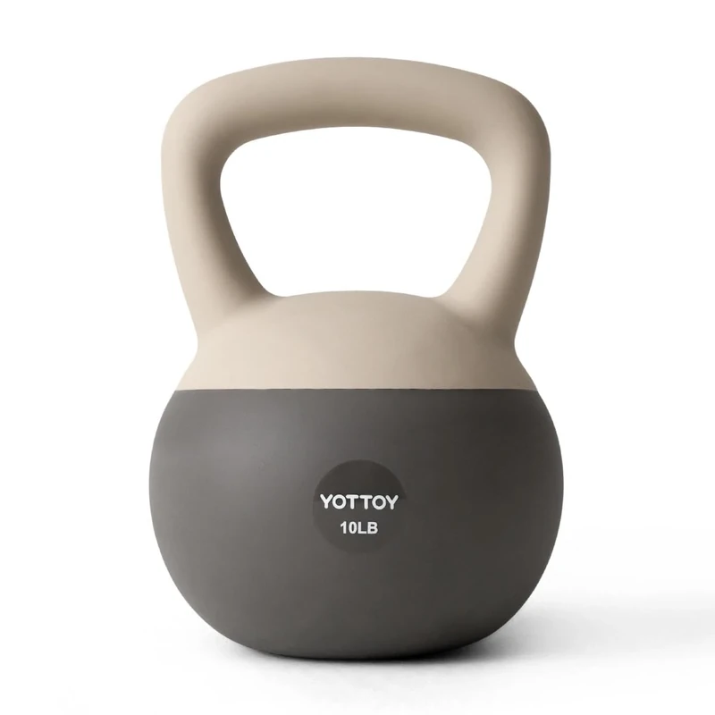 YOTTOY Soft Kettlebells, 10 lb kettlebell with Anti-Slip Base & Impact-Resistant Design - Perfect for Strength Training Kettlebells Weightlifting, Personal Training