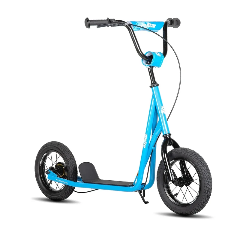 JOYSTAR Kick Scooter for Ages 5-9 Years Old Boys Girls, 12 Inch Big Wheels Scooters for Kids, Teens and Adults, Adjustable Handlebar, Kids Scooter, Blue