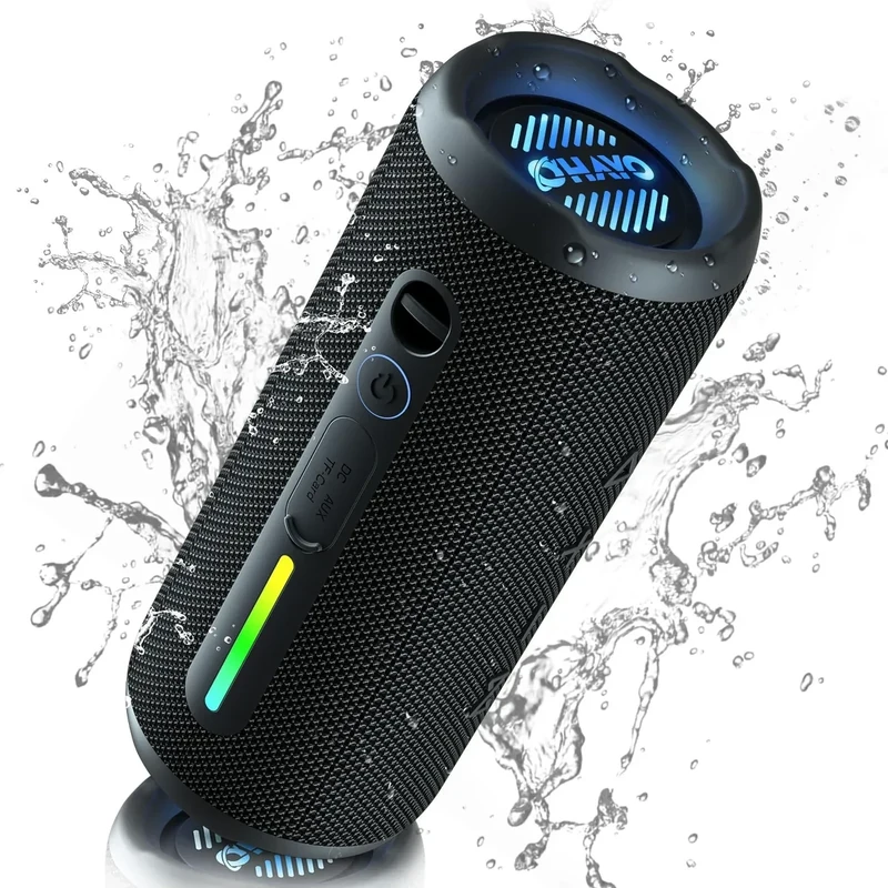 OHAYO Bluetooth Speaker - IPX7 Waterproof, 25h Playtime, 24W Sound