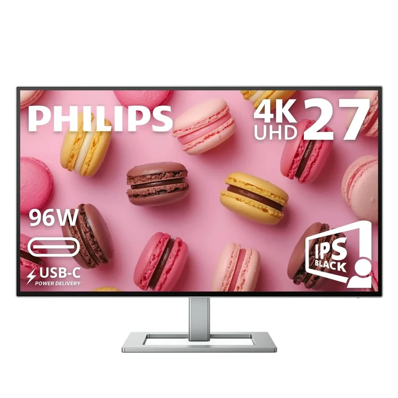 Philips 27E2F7903 27" 4K UHD IPS Black Monitor - Thunderbolt 96W PD