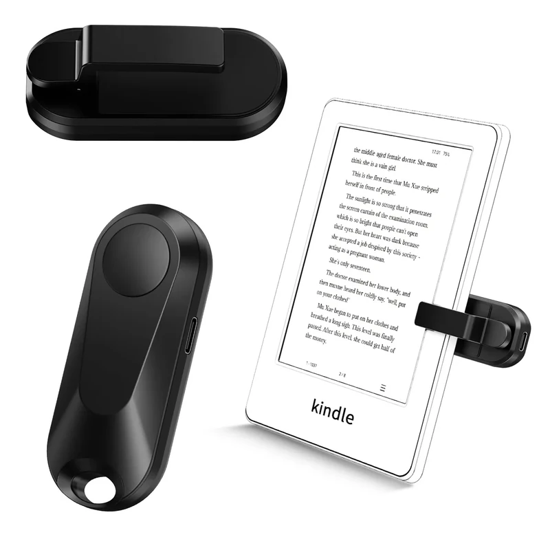 Sycelu K2 RF Remote Page Turner for Kindle - Silent Btn, iOS/Android