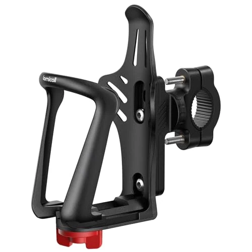 Lamicall Bike Bottle Cage, Bicycle Cup Holder - for 1.9-2.8" Diameter Bottles, Bicycle Water Holder with Screw Tool, Durable MTB Bike Bottle Cage, Black