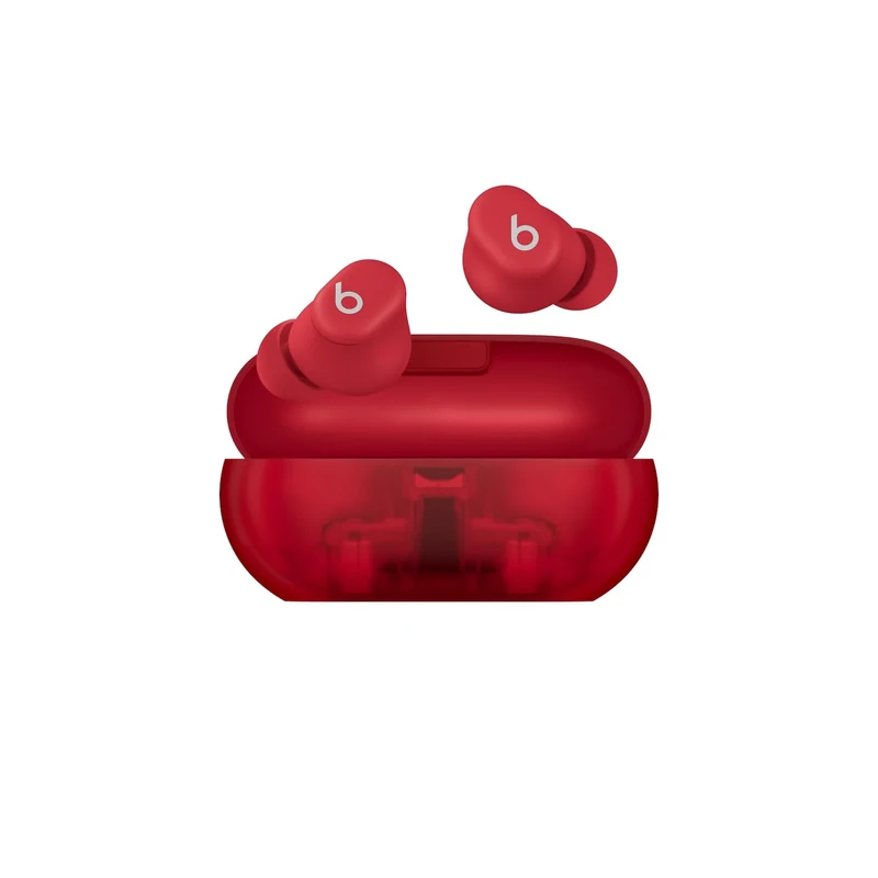 Beats Solo Buds Wireless Earbuds - 18hr Battery - Transparent Red