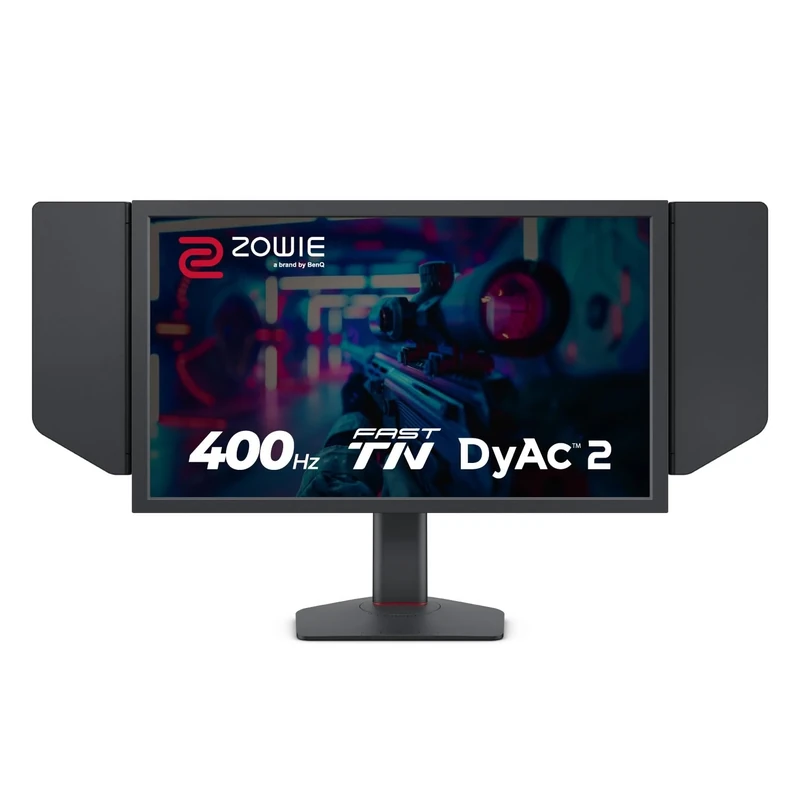 BenQ Zowie XL2566X+ | 24.1 | Fast TN 400Hz Gaming Monitor for Esports | Motion Clarity DyAc2 | 1080p | XL Setting to Share | Shielding Hood | New Industrial Grade Ball Bearing Height Adjustment