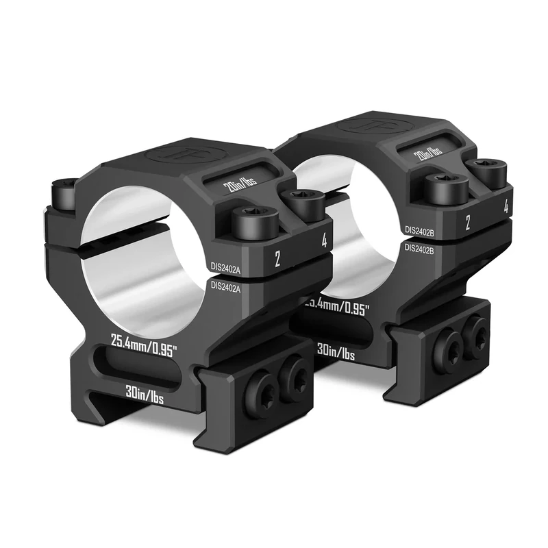 DISCOVERYOPT 1 inch Scope Rings, 7075 Aluminum Precision Lapped Picatinny Scope Rings, 1 inch Picatinny Riflescope Mounts, Scope Rings 1 inch Picatinny Low…